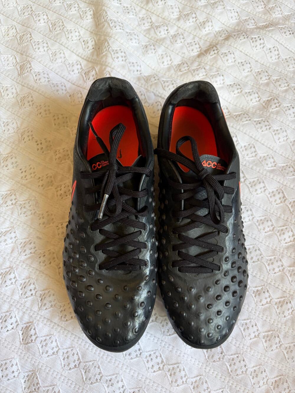 Nike Magista Onda II FG Soccer Cleats Black Orange Men's Size 5.5 EUR 38